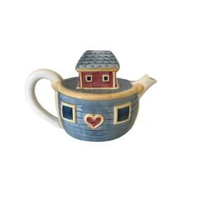 Noah’s Ark  Teapot Ceramic Susan Wingett Certified